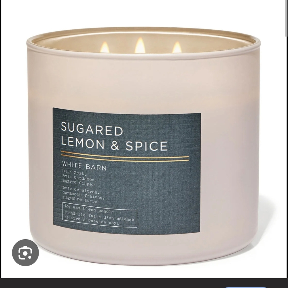 NEW Bath & Body Works - Sugared Lemon & Spice 3 Wick Candle